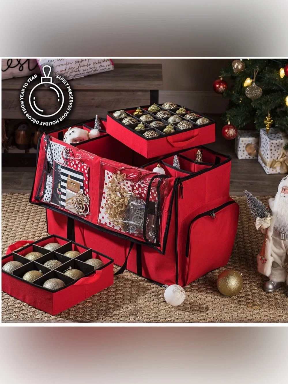 Christmas Ornament Storage Organizer box